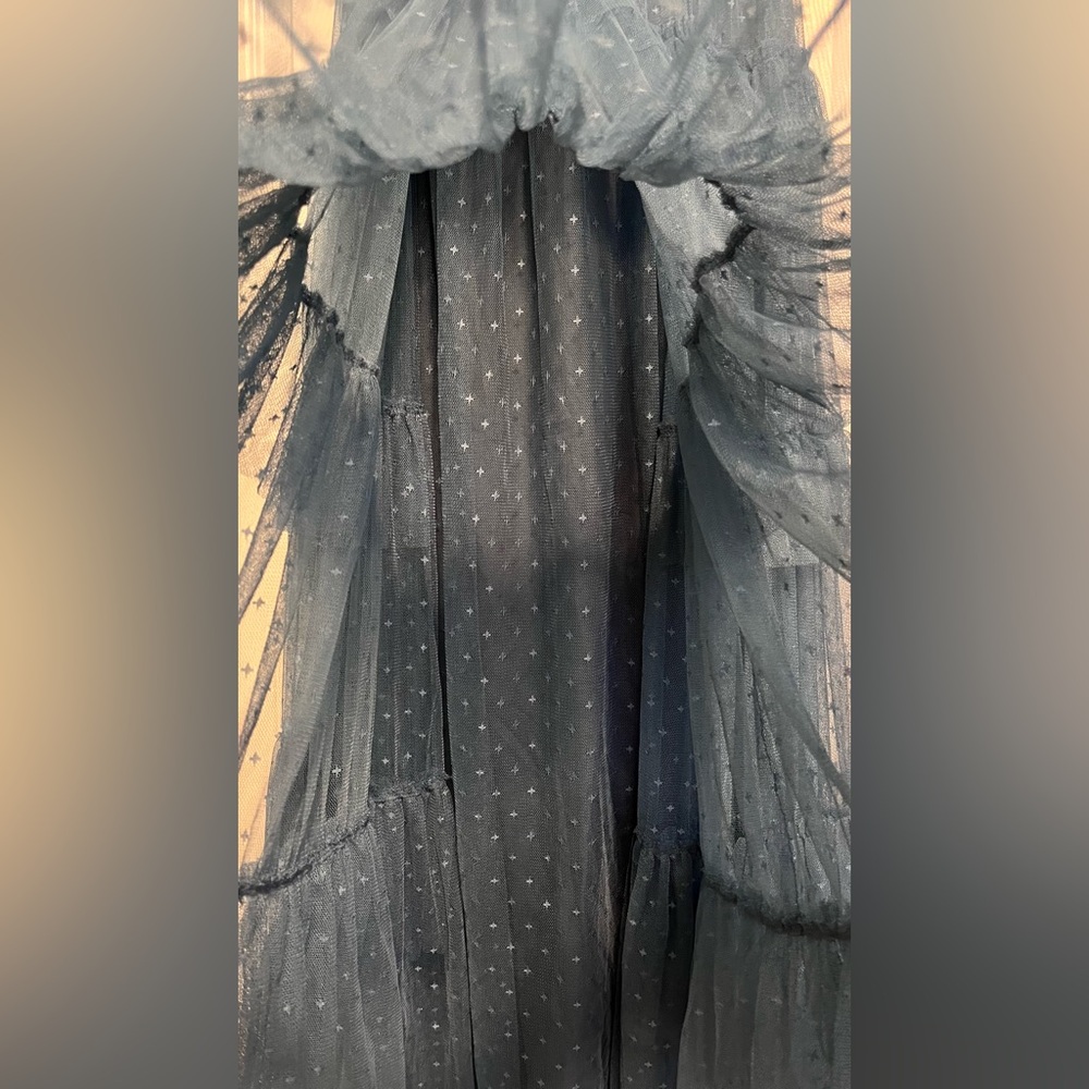 Ivy City Co. Whimsical dress in slate blue, size S - Picture 7 of 10